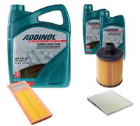 DENCKERMANN Controllo Set ADDINOL SUPER LIGHT 5W-40 7L Per Fiat Panda 1.3 D
