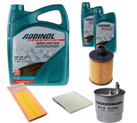 DENCKERMANN Controllo Set ADDINOL SUPER LIGHT 5W-40 7L Per Fiat Panda 1.3 D