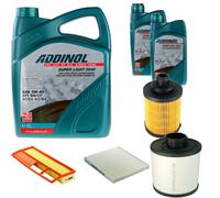 DENCKERMANN Controllo Set ADDINOL SUPER LIGHT 5W-40 7L Per Fiat Panda 1.3 D