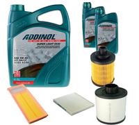 DENCKERMANN Controllo Set ADDINOL SUPER LIGHT 5W-40 7L Per Fiat Panda 1.3 D