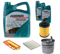 DENCKERMANN Controllo Set ADDINOL SUPER LIGHT 5W-40 7L Per Fiat Panda 1.3 D