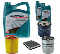 DENCKERMANN Controllo Set ADDINOL SUPER LIGHT 5W-40 7L Per Fiat Punto 1.9