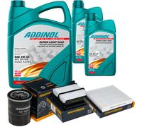DENCKERMANN Controllo Set ADDINOL SUPER LIGHT 5W-40 7L Per Honda Jazz III