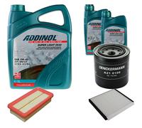 DENCKERMANN Controllo Set ADDINOL SUPER LIGHT 5W-40 7L Per Hyundai Accent