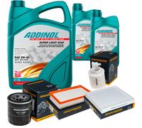 DENCKERMANN Controllo Set ADDINOL SUPER LIGHT 5W-40 7L Per KIA Stonic 1.0