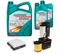 DENCKERMANN Controllo Set ADDINOL SUPER LIGHT 5W-40 7L Per Mercedes A-Klasse