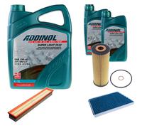 DENCKERMANN Controllo Set ADDINOL SUPER LIGHT 5W-40 7L Per Mercedes C-Klasse