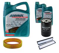DENCKERMANN Controllo Set ADDINOL SUPER LIGHT 5W-40 7L Per Mercedes E-Klasse