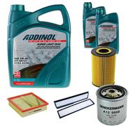 DENCKERMANN Controllo Set ADDINOL SUPER LIGHT 5W-40 7L Per Mercedes E-Klasse
