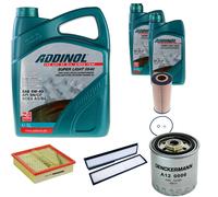 DENCKERMANN Controllo Set ADDINOL SUPER LIGHT 5W-40 7L Per Mercedes E-Klasse