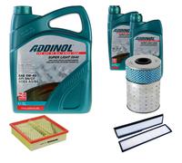 DENCKERMANN Controllo Set ADDINOL SUPER LIGHT 5W-40 7L Per Mercedes E-Klasse