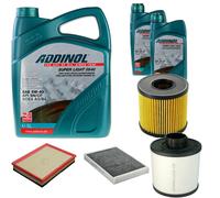 DENCKERMANN Controllo Set ADDINOL SUPER LIGHT 5W-40 7L Per Opel Astra H 1.3