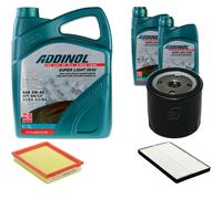 DENCKERMANN Controllo Set ADDINOL SUPER LIGHT 5W-40 7L Per Opel Corsa B 1.4i