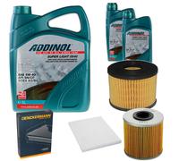 DENCKERMANN Controllo Set ADDINOL SUPER LIGHT 5W-40 7L Per Opel Corsa D 1.7