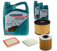 DENCKERMANN Controllo Set ADDINOL SUPER LIGHT 5W-40 7L Per Opel Meriva