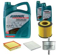DENCKERMANN Controllo Set ADDINOL SUPER LIGHT 5W-40 7L Per Opel Omega B 2.6
