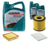 DENCKERMANN Controllo Set ADDINOL SUPER LIGHT 5W-40 7L Per Opel Omega B 2.6