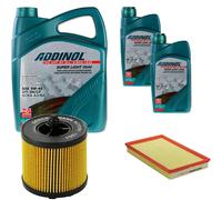 DENCKERMANN Controllo Set ADDINOL SUPER LIGHT 5W-40 7L Per Opel Speedster