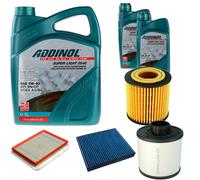 DENCKERMANN Controllo Set ADDINOL SUPER LIGHT 5W-40 7L Per Opel Zafira B 1.9