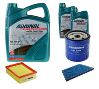 DENCKERMANN Controllo Set ADDINOL SUPER LIGHT 5W-40 7L Per Peugeot 206 CC