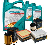 DENCKERMANN Controllo Set ADDINOL SUPER LIGHT 5W-40 7L Per Peugeot 208