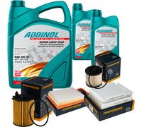 DENCKERMANN Controllo Set ADDINOL SUPER LIGHT 5W-40 7L Per Peugeot 208