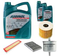 DENCKERMANN Controllo Set ADDINOL SUPER LIGHT 5W-40 7L Per Peugeot 307 1.6