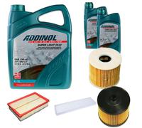 DENCKERMANN Controllo Set ADDINOL SUPER LIGHT 5W-40 7L Per Peugeot 607 2.0