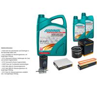 Denckermann Controllo Set Addinol Super Light 5W-40 7L per Renault Clio