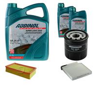 DENCKERMANN Controllo Set ADDINOL SUPER LIGHT 5W-40 7L Per Renault Clio III