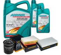 DENCKERMANN Controllo Set ADDINOL SUPER LIGHT 5W-40 7L Per Renault Fluence