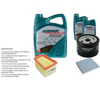 DENCKERMANN Controllo set ADDINOL SUPER LIGHT 5W-40 7L per Renault Megane