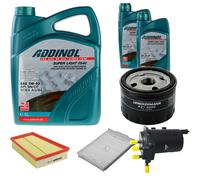 DENCKERMANN Controllo Set ADDINOL SUPER LIGHT 5W-40 7L Per Renault Megane II