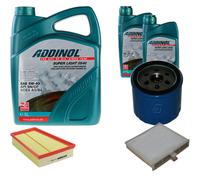 DENCKERMANN Controllo Set ADDINOL SUPER LIGHT 5W-40 7L Per Renault Scénic II