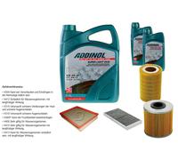 Denckermann Controllo Set Addinol Super Light 5W-40 7L per Saab 9-3 2.2 Tid