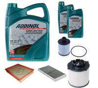 DENCKERMANN Controllo Set ADDINOL SUPER LIGHT 5W-40 7L Per Saab 9-3 Kombi