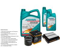 DENCKERMANN Controllo Set ADDINOL SUPER LIGHT 5W-40 7L Per Suzuki Jimny