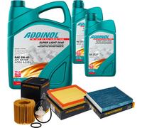 DENCKERMANN Controllo Set ADDINOL SUPER LIGHT 5W-40 7L Per Toyota RAV 4 IV