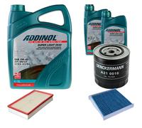 DENCKERMANN Controllo Set ADDINOL SUPER LIGHT 5W-40 7L Per Volvo S80 I 2.5