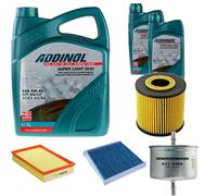 DENCKERMANN Controllo Set ADDINOL SUPER LIGHT 5W-40 7L Per Volvo V70 II 2.4