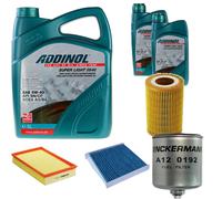DENCKERMANN Controllo Set ADDINOL SUPER LIGHT 5W-40 7L Per Volvo V70 II 2.4