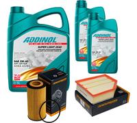 DENCKERMANN Controllo Set ADDINOL SUPER LIGHT 5W-40 7L Per Volvo V70 II 2.4