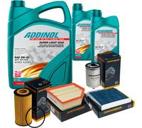 DENCKERMANN Controllo Set ADDINOL SUPER LIGHT 5W-40 7L Per Volvo V70 II 2.4