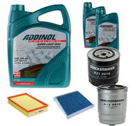 DENCKERMANN Controllo Set ADDINOL SUPER LIGHT 5W-40 7L Per Volvo V70 II 2.5