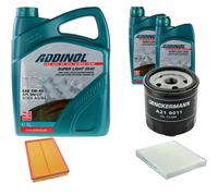 DENCKERMANN Controllo Set ADDINOL SUPER LIGHT 5W-40 7L Per VW Fox 1.4