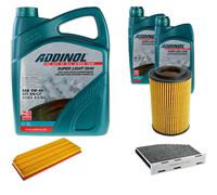 DENCKERMANN Controllo Set ADDINOL SUPER LIGHT 5W-40 7L Per VW Golf VI 2.0