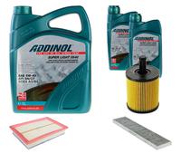 DENCKERMANN Controllo Set ADDINOL SUPER LIGHT 5W-40 7L Per VW Sharan 2.8 V6