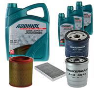 DENCKERMANN Controllo Set ADDINOL SUPER LIGHT 5W-40 8L Per Alfa Romeo 156