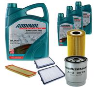 DENCKERMANN Controllo Set ADDINOL SUPER LIGHT 5W-40 8L Per BMW 5 Serie 525tds