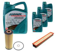 DENCKERMANN Controllo Set ADDINOL SUPER LIGHT 5W-40 8L Per Mercedes C-Klasse